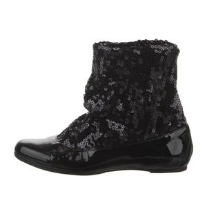 viktor and rolf sequin boots  ballet flats. Rubber boots